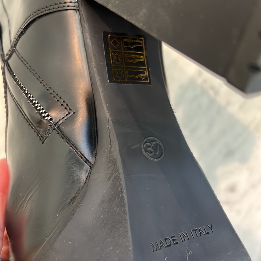 DSQUARED2 combat tape logo lace up platform Boots 37 7 - Picture 9 of 9